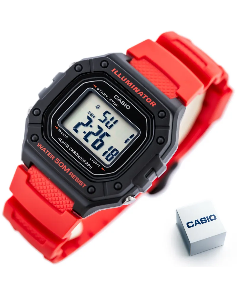 ZEGAREK MĘSKI CASIO W-218H-4B + BOX