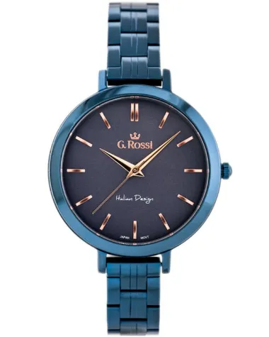 ZEGAREK G. ROSSI - 11389B-6F3 (zg787h) blue/violet + BOX