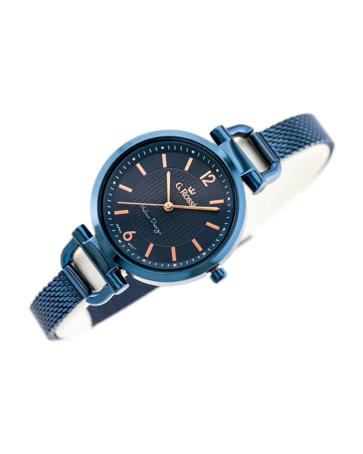 ZEGAREK G. ROSSI - LESTI - 3652B (zg772h) - blue + BOX ZEGAREK G. ROSSI - LESTI - 3652B (zg772h) - blue + BOX