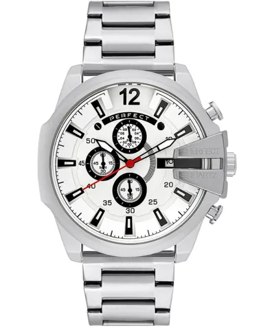ZEGAREK MĘSKI PERFECT M513CH-01 - CHRONOGRAF (zp387b) + BOX