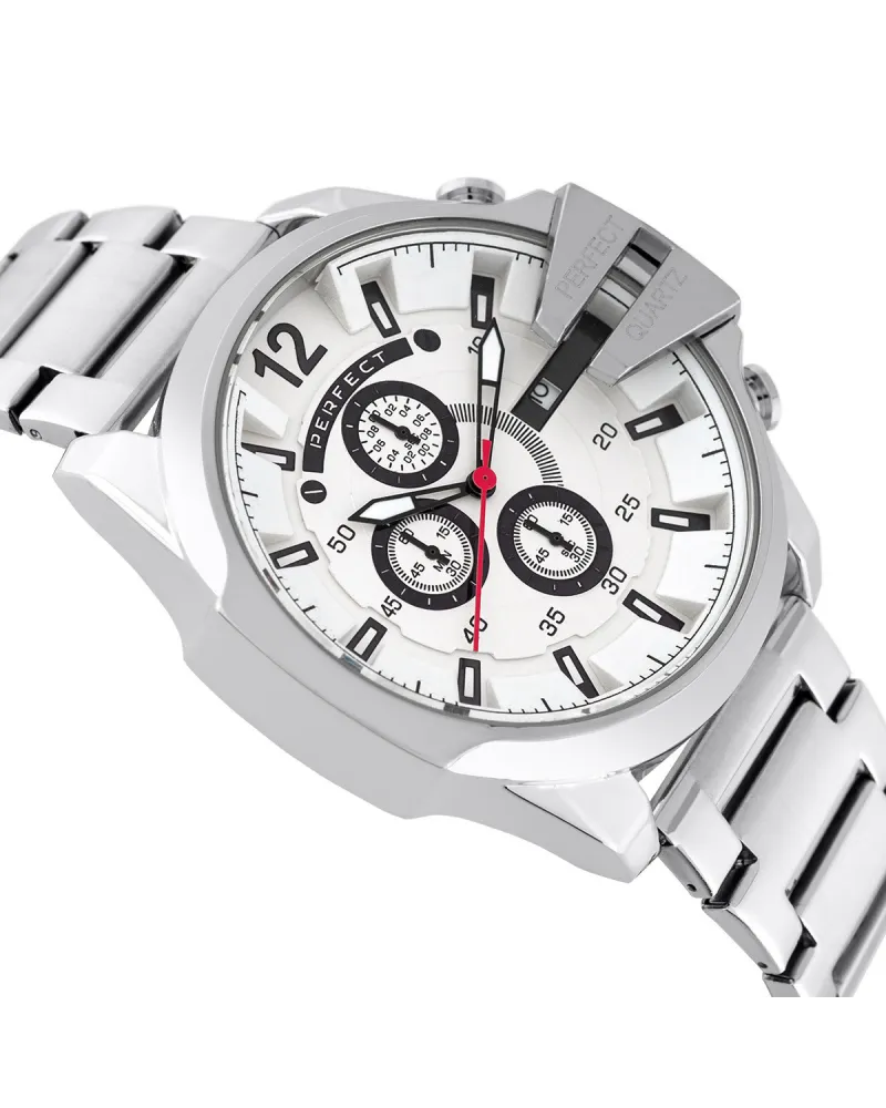 ZEGAREK MĘSKI PERFECT M513CH-01 - CHRONOGRAF (zp387b) + BOX ZEGAREK MĘSKI PERFECT M513CH-01 - CHRONOGRAF (zp387b) + BOX