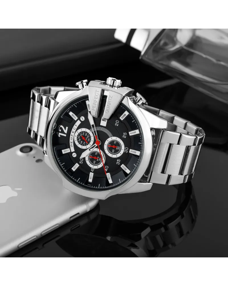 ZEGAREK MĘSKI PERFECT M513CH-03 - CHRONOGRAF (zp387c) + BOX ZEGAREK MĘSKI PERFECT M513CH-03 - CHRONOGRAF (zp387c) + BOX
