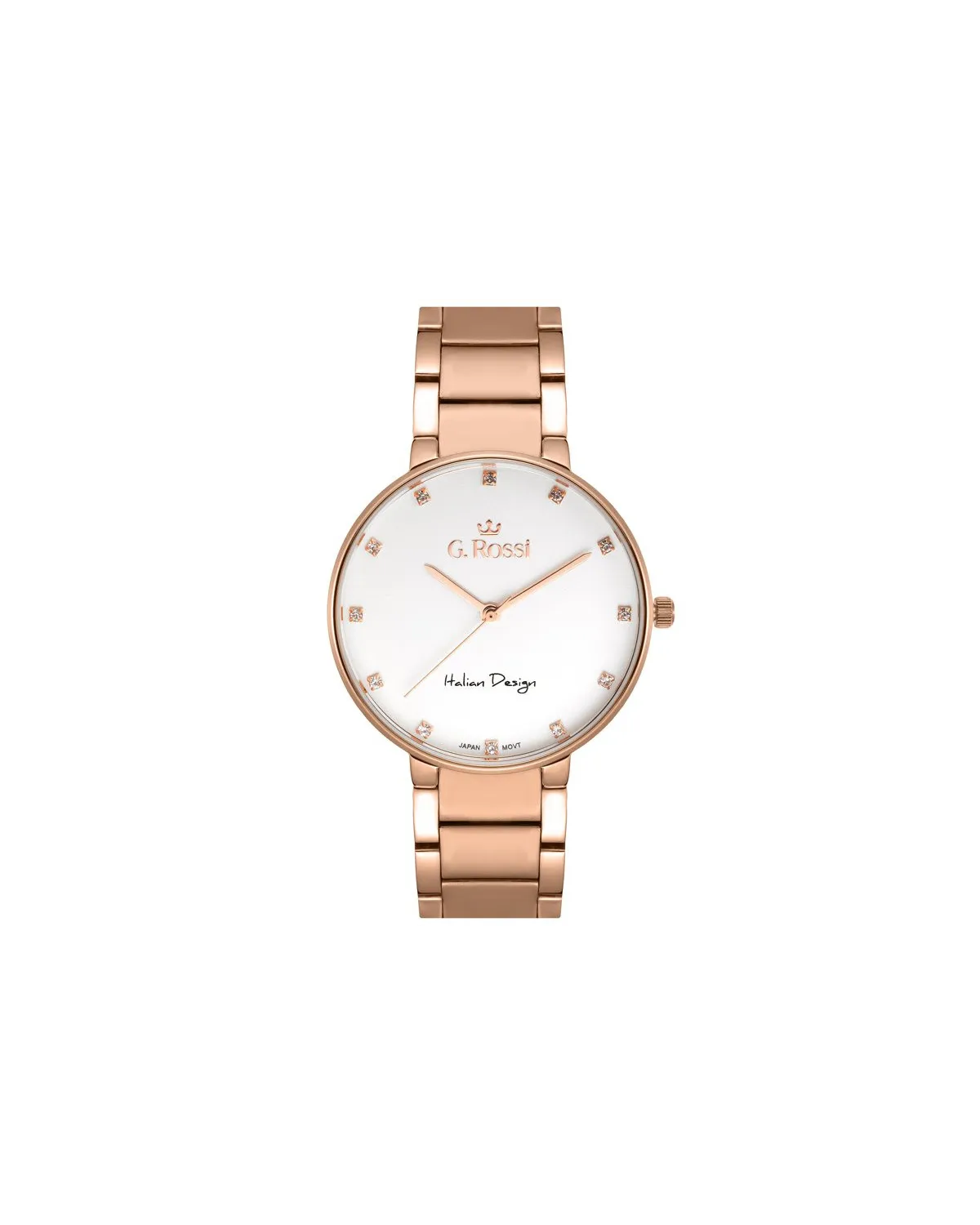 ZEGAREK G. ROSSI - 11155B2-3D3 (zg784e) r.gold + BOX ZEGAREK G. ROSSI - 11155B2-3D3 (zg784e) r.gold + BOX