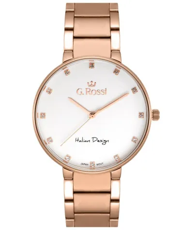 ZEGAREK G. ROSSI - 11155B2-3D3 (zg784e) r.gold + BOX