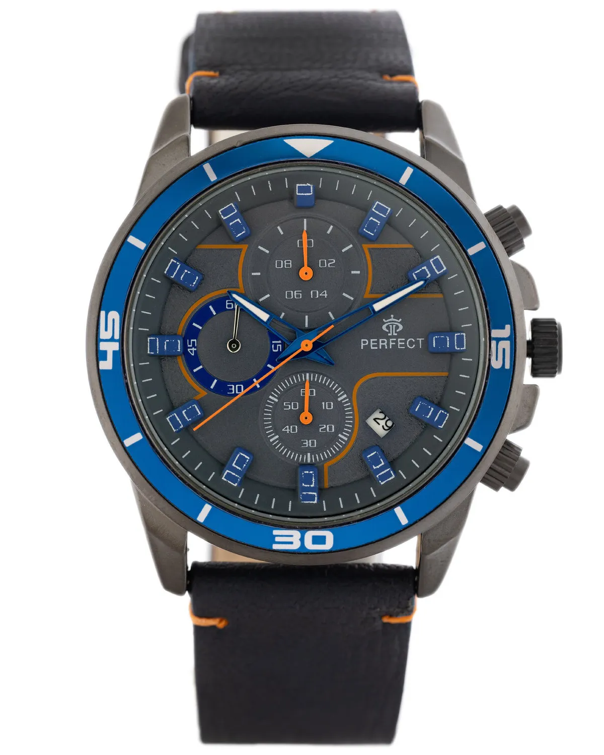 ZEGAREK MĘSKI PERFECT CH02L - CHRONOGRAF (zp351j) + BOX ZEGAREK MĘSKI PERFECT CH02L - CHRONOGRAF (zp351j) + BOX