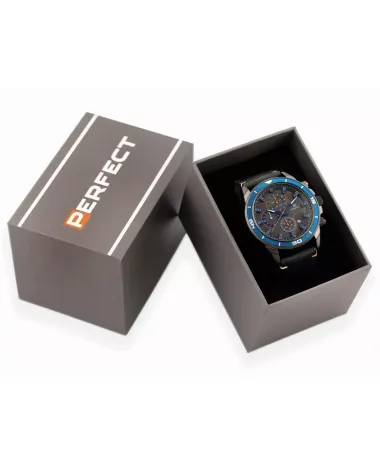 ZEGAREK MĘSKI PERFECT CH02L - CHRONOGRAF (zp351j) + BOX ZEGAREK MĘSKI PERFECT CH02L - CHRONOGRAF (zp351j) + BOX
