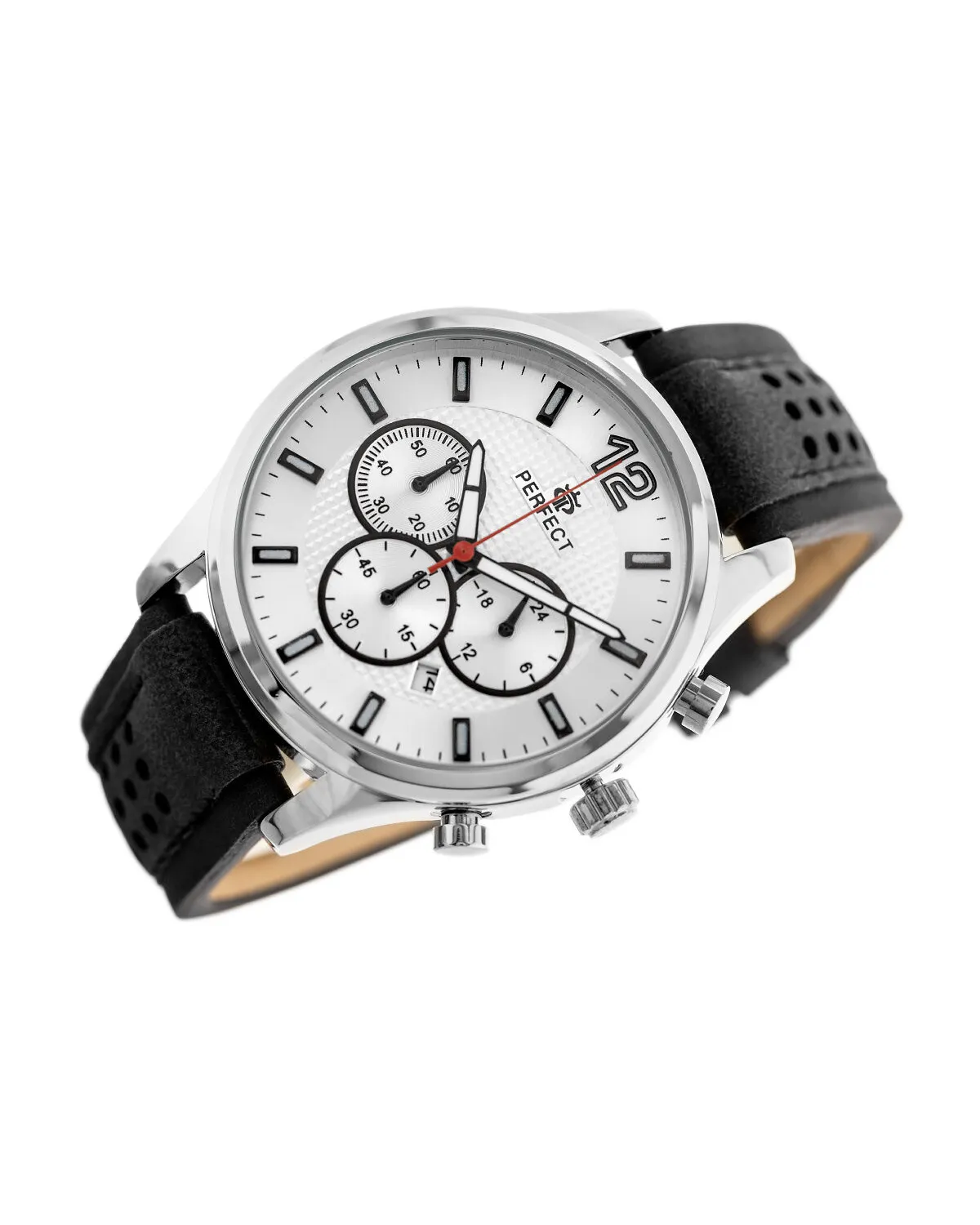 ZEGAREK MĘSKI PERFECT CH01L - CHRONOGRAF (zp354a) + BOX ZEGAREK MĘSKI PERFECT CH01L - CHRONOGRAF (zp354a) + BOX