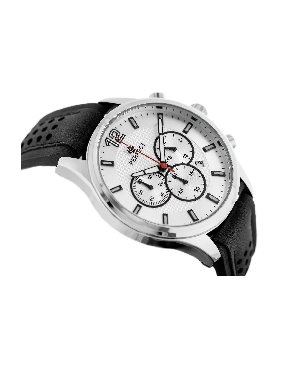 ZEGAREK MĘSKI PERFECT CH01L - CHRONOGRAF (zp354a) + BOX ZEGAREK MĘSKI PERFECT CH01L - CHRONOGRAF (zp354a) + BOX