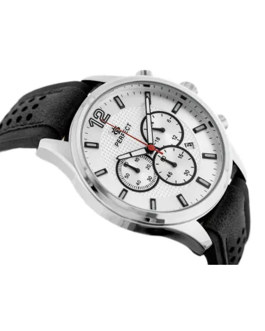 ZEGAREK MĘSKI PERFECT CH01L - CHRONOGRAF (zp354a) + BOX ZEGAREK MĘSKI PERFECT CH01L - CHRONOGRAF (zp354a) + BOX
