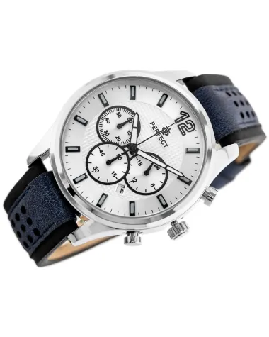 ZEGAREK MĘSKI PERFECT CH01L - CHRONOGRAF (zp354b) + BOX ZEGAREK MĘSKI PERFECT CH01L - CHRONOGRAF (zp354b) + BOX