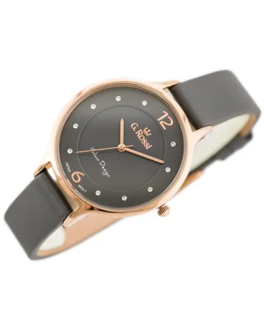 ZEGAREK DAMSKI G. ROSSI - 10411A-1B3 NA PASKU (zg714d) + BOX