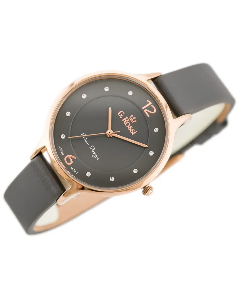 ZEGAREK DAMSKI G. ROSSI - 10411A-1B3 NA PASKU (zg714d) + BOX