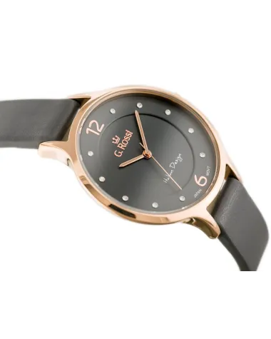 ZEGAREK DAMSKI G. ROSSI - 10411A-1B3 NA PASKU (zg714d) + BOX