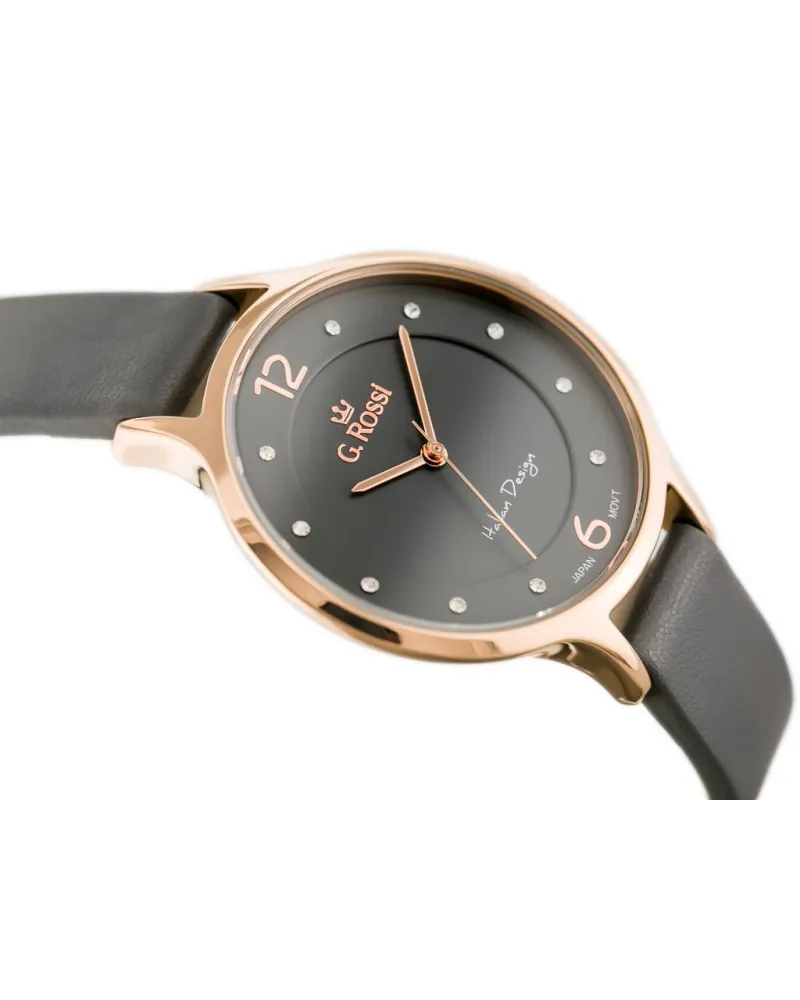 ZEGAREK DAMSKI G. ROSSI - 10411A-1B3 NA PASKU (zg714d) + BOX