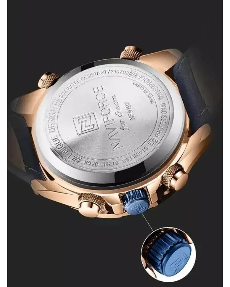 ZEGAREK MĘSKI NAVIFORCE NF9197L RG/BE/BE + BOX