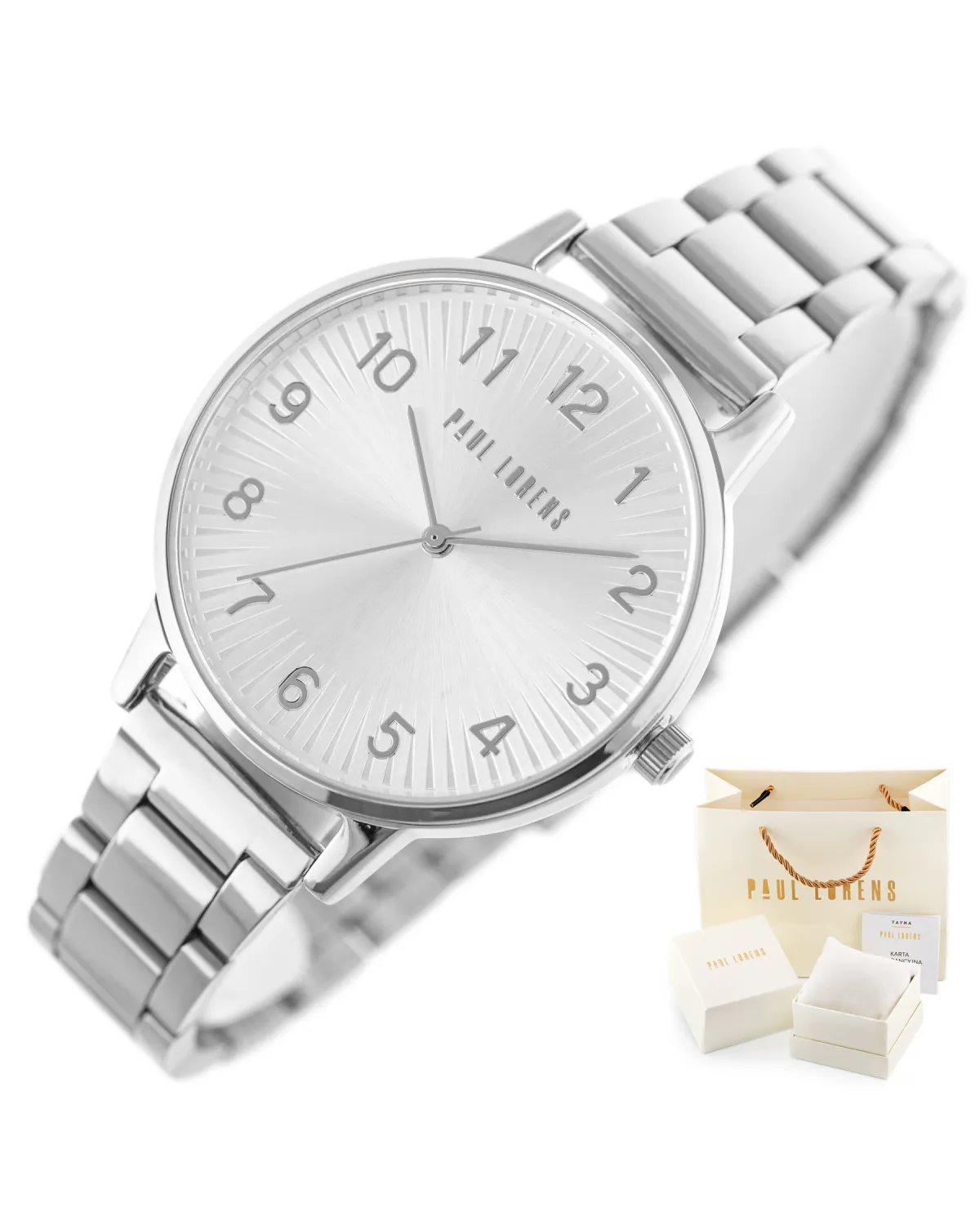 ZEGAREK DAMSKI PAUL LORENS - 11715B3-3C1 (zg503a) + BOX