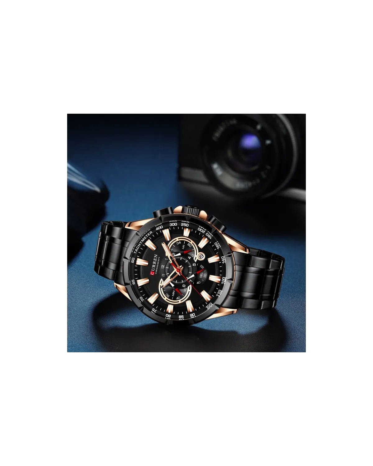 ZEGAREK MĘSKI CURREN 8363 (zc018c) - CHRONOGRAF