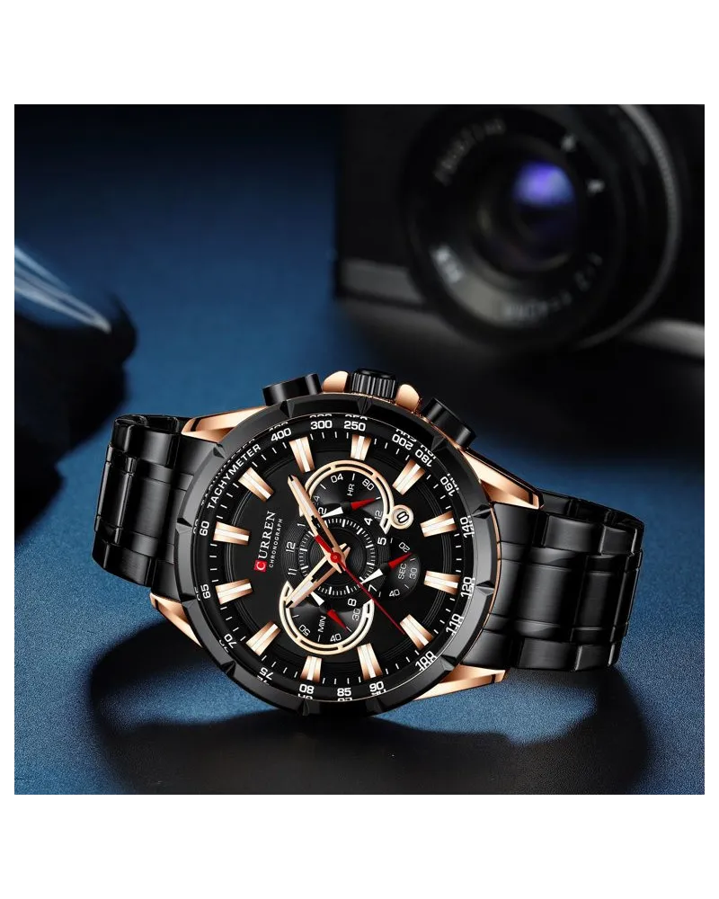 ZEGAREK MĘSKI CURREN 8363 (zc018c) - CHRONOGRAF