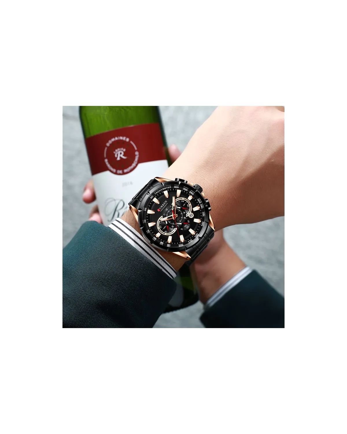 ZEGAREK MĘSKI CURREN 8363 (zc018c) - CHRONOGRAF