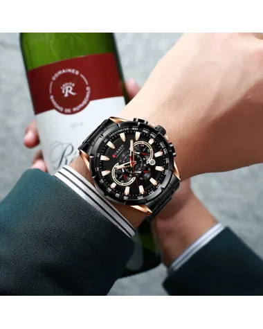 ZEGAREK MĘSKI CURREN 8363 (zc018c) - CHRONOGRAF
