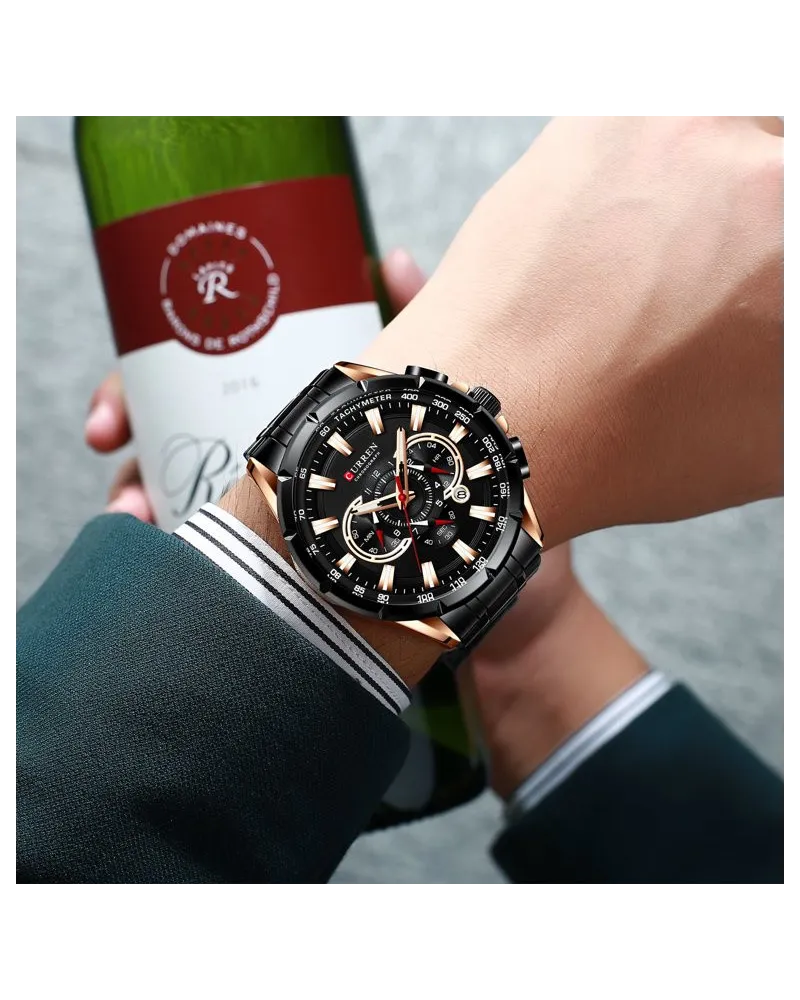 ZEGAREK MĘSKI CURREN 8363 (zc018c) - CHRONOGRAF