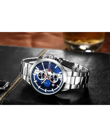 ZEGAREK MĘSKI CURREN 8325 (zc021a) - CHRONOGRAF