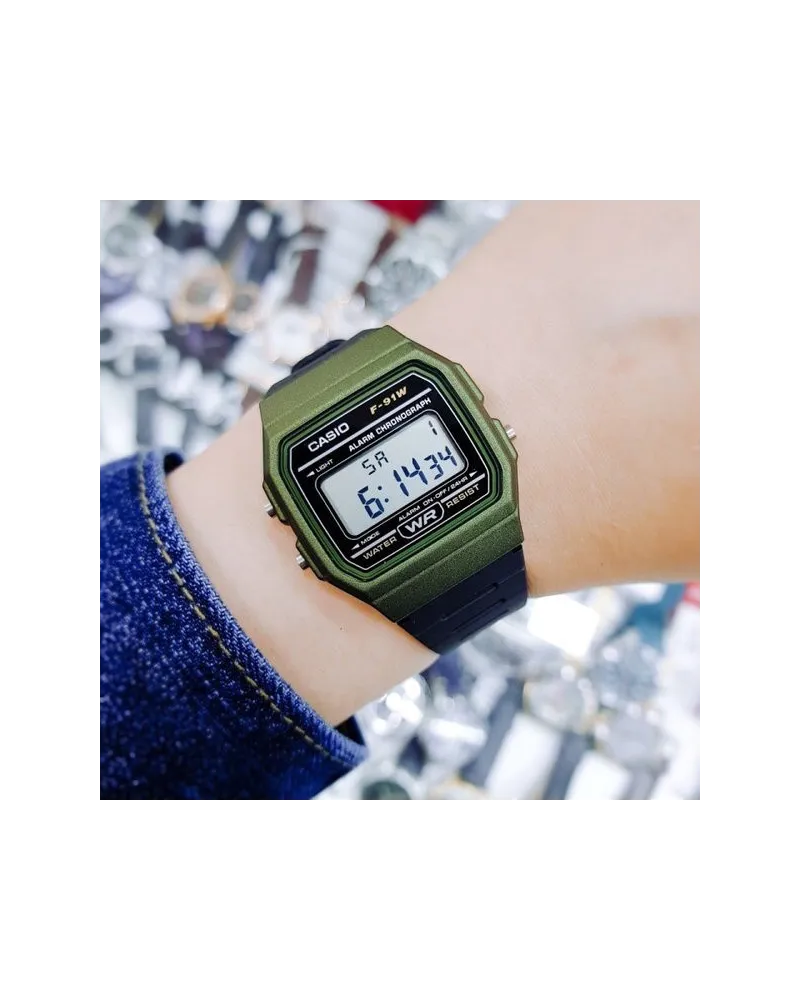 ZEGAREK MĘSKI CASIO F-91WM-3AER (zd102f) + BOX