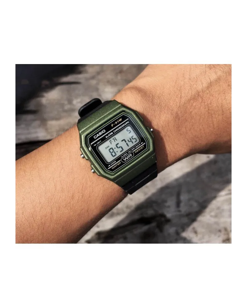 ZEGAREK MĘSKI CASIO F-91WM-3AER (zd102f) + BOX