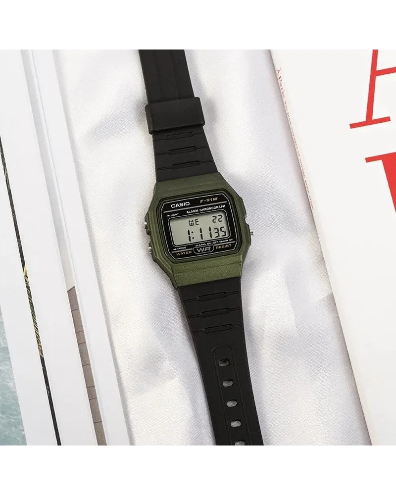 ZEGAREK MĘSKI CASIO F-91WM-3AER (zd102f) + BOX