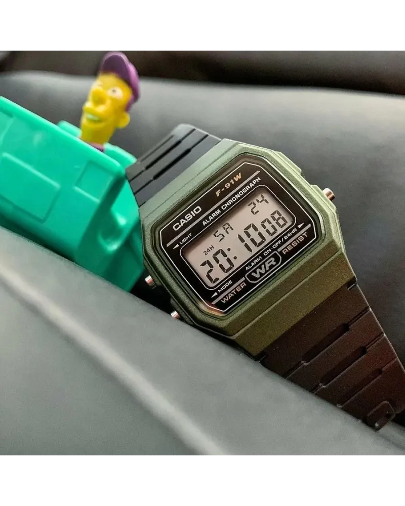 ZEGAREK MĘSKI CASIO F-91WM-3AER (zd102f) + BOX