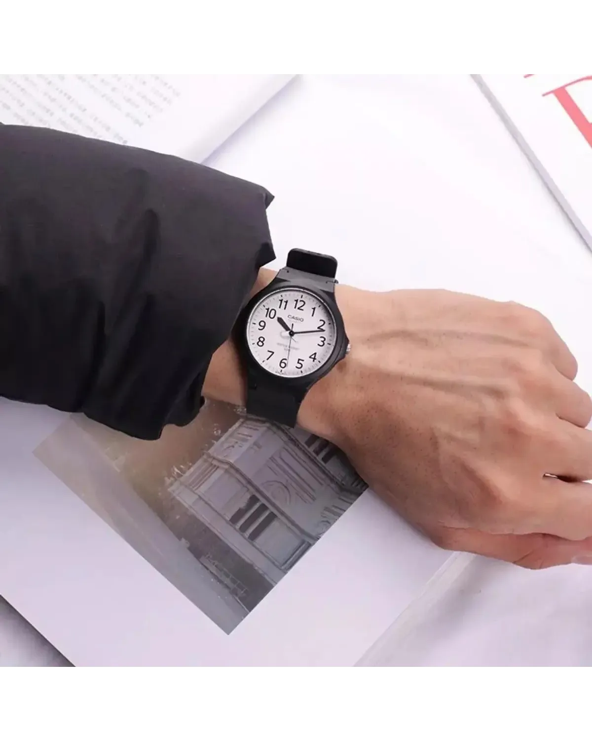 ZEGAREK MĘSKI CASIO MW-240-7B (zd166g) - KLASYKA + BOX