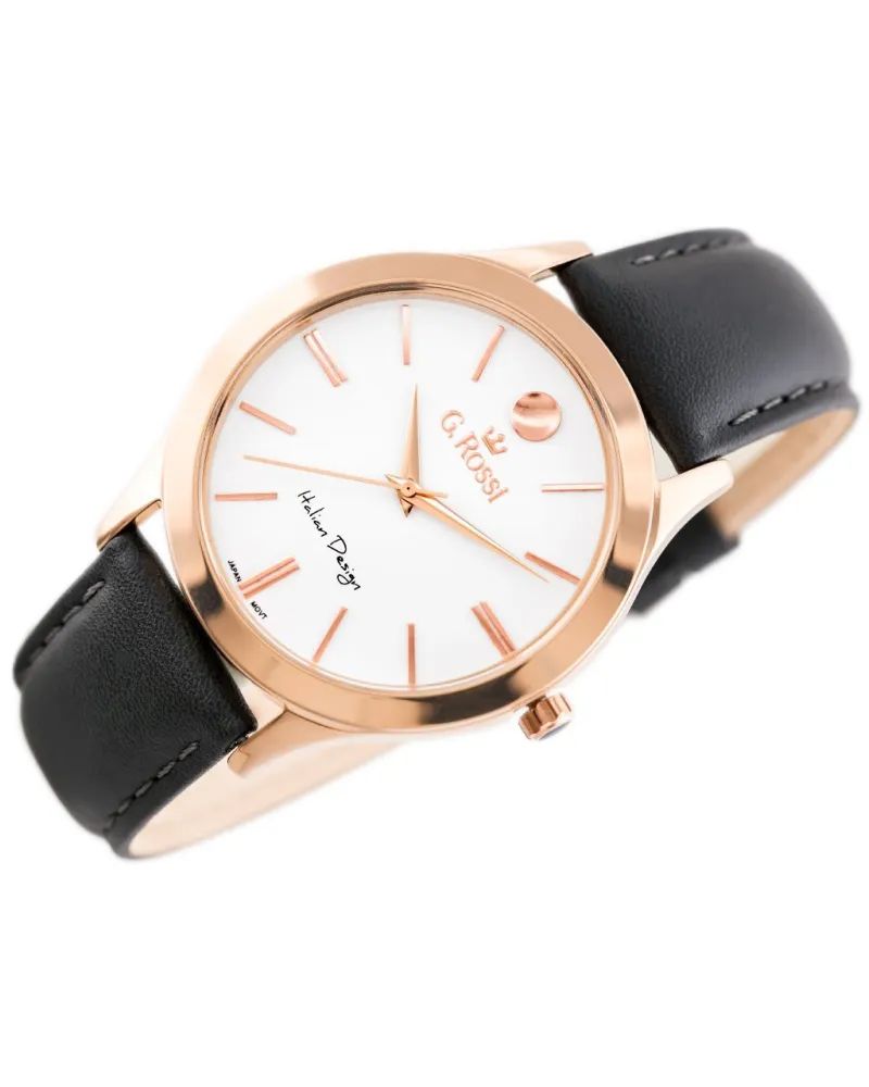 ZEGAREK G. ROSSI - 10398A-3G3 (zg783g) r.g./gray + BOX