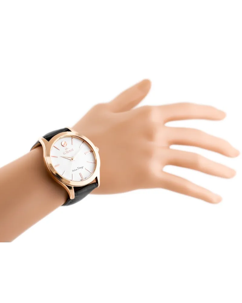 ZEGAREK G. ROSSI - 10398A-3G3 (zg783g) r.g./gray + BOX