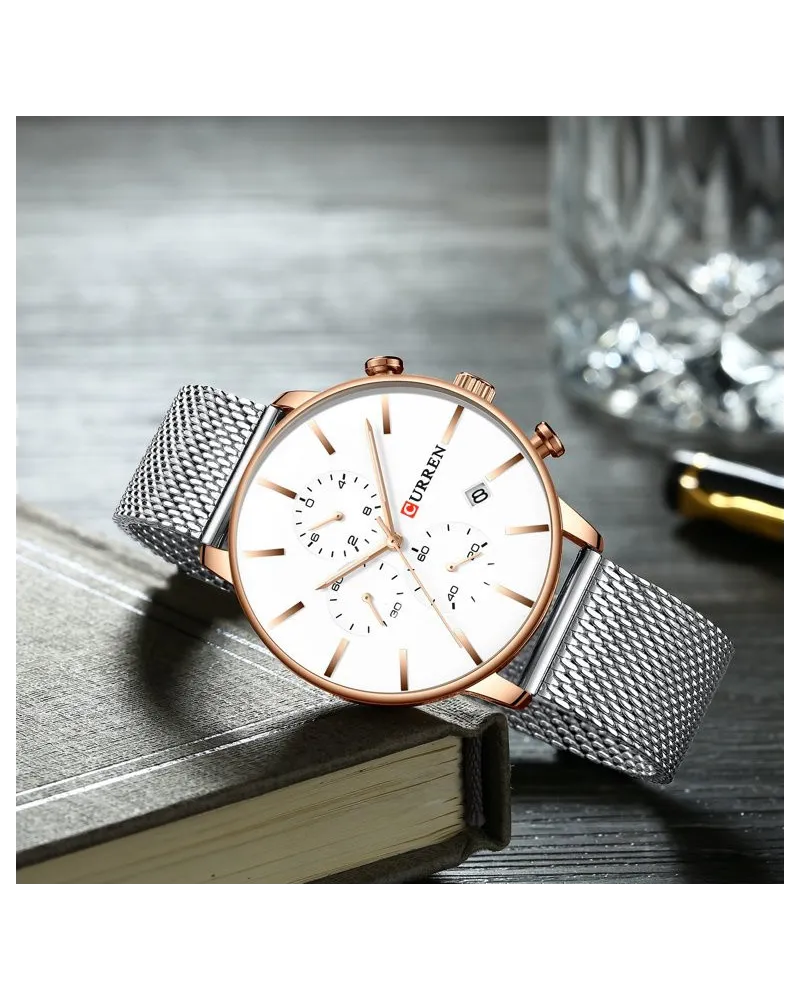 ZEGAREK MĘSKI CURREN 8339 (zc015b) - CHRONOGRAF ZEGAREK MĘSKI CURREN 8339 (zc015b) - CHRONOGRAF