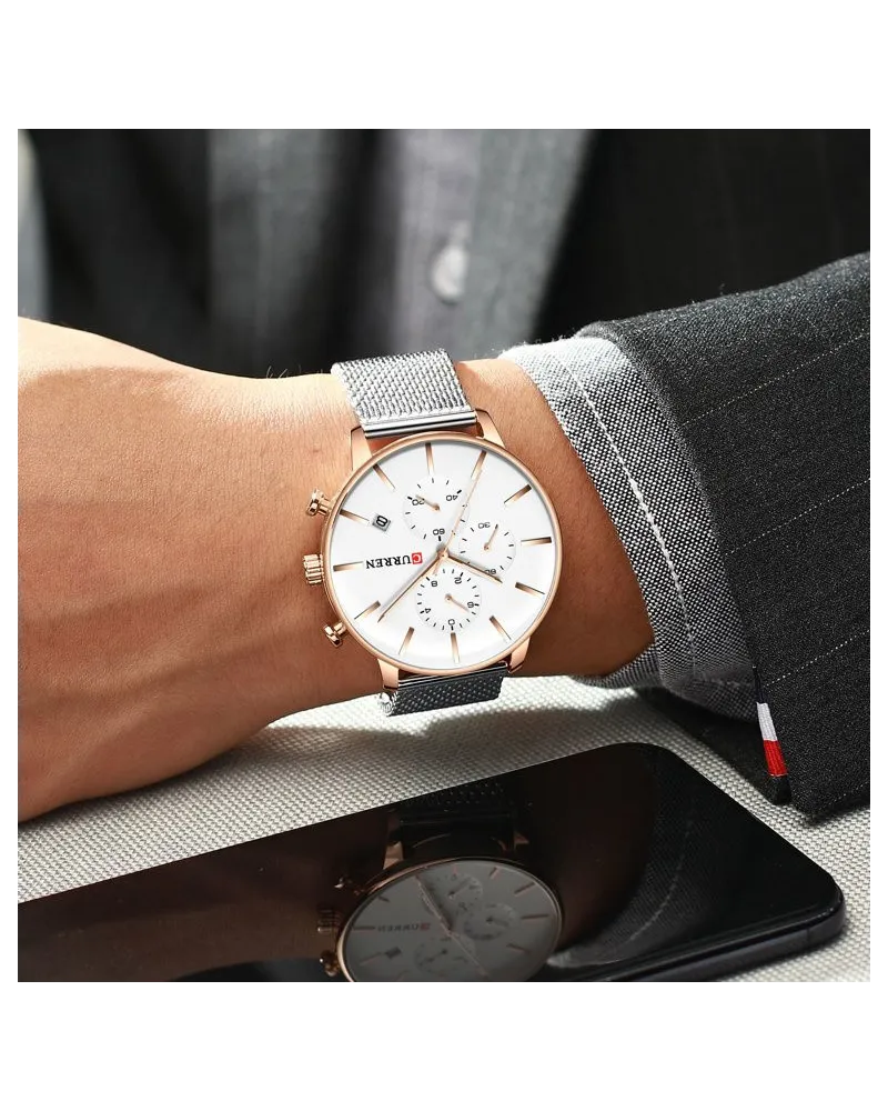 ZEGAREK MĘSKI CURREN 8339 (zc015b) - CHRONOGRAF ZEGAREK MĘSKI CURREN 8339 (zc015b) - CHRONOGRAF