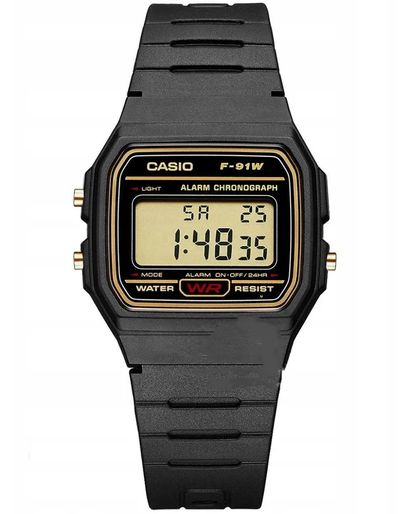 ZEGAREK MĘSKI CASIO F-91WG-9QDF + BOX ZEGAREK MĘSKI CASIO F-91WG-9QDF + BOX
