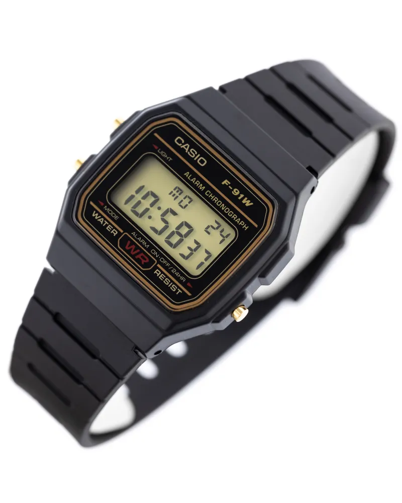 ZEGAREK MĘSKI CASIO F-91WG-9QDF + BOX ZEGAREK MĘSKI CASIO F-91WG-9QDF + BOX