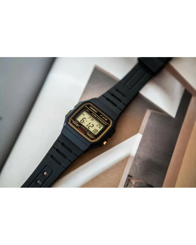 ZEGAREK MĘSKI CASIO F-91WG-9QDF + BOX ZEGAREK MĘSKI CASIO F-91WG-9QDF + BOX