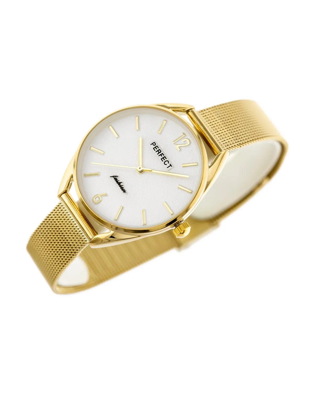 ZEGAREK DAMSKI złoty PERFECT F347 (zp953b) + BOX