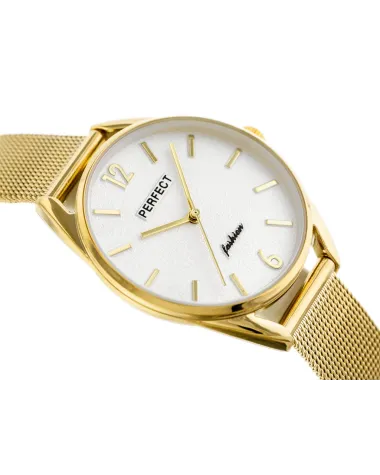 ZEGAREK DAMSKI złoty PERFECT F347 (zp953b) + BOX