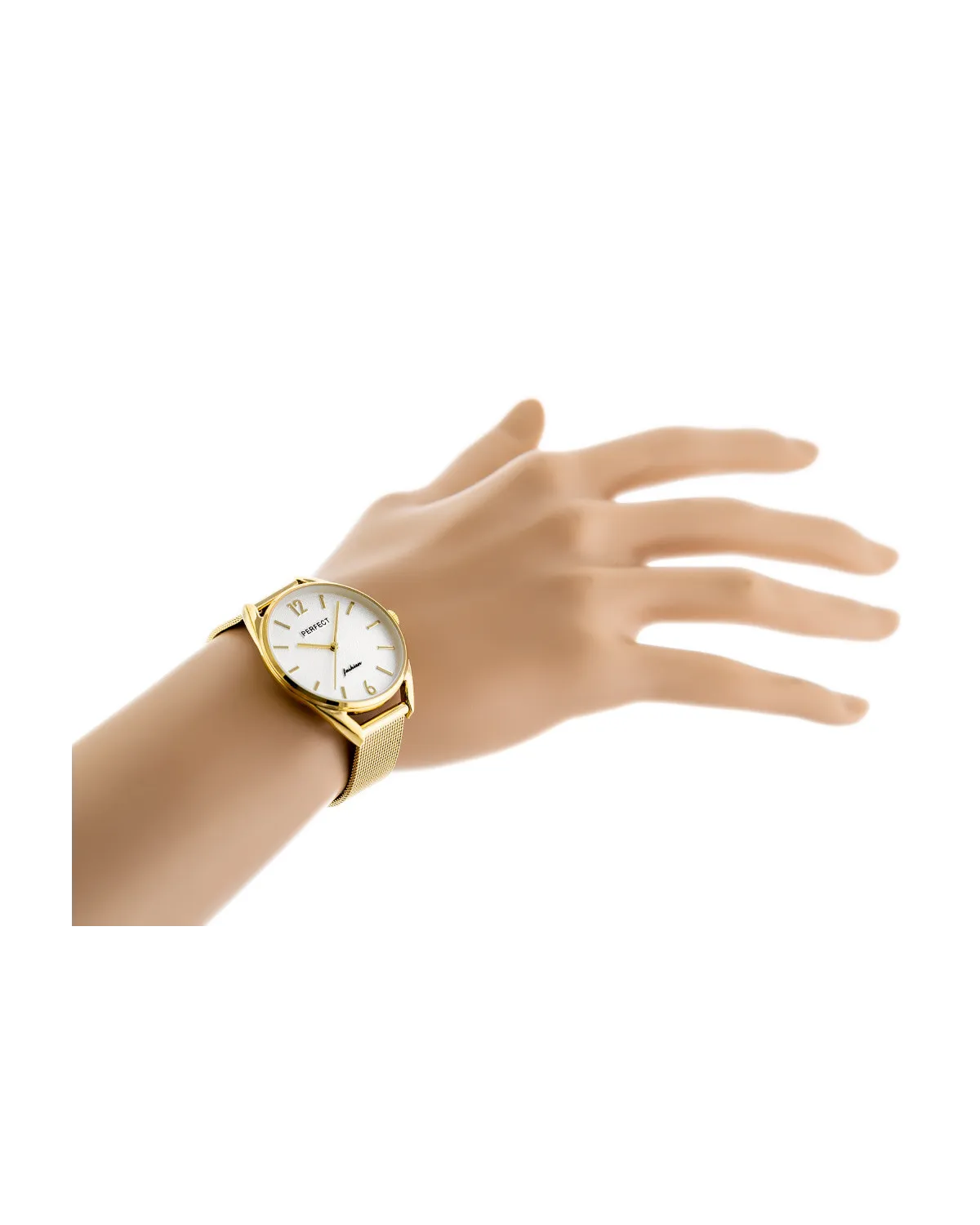 ZEGAREK DAMSKI złoty PERFECT F347 (zp953b) + BOX