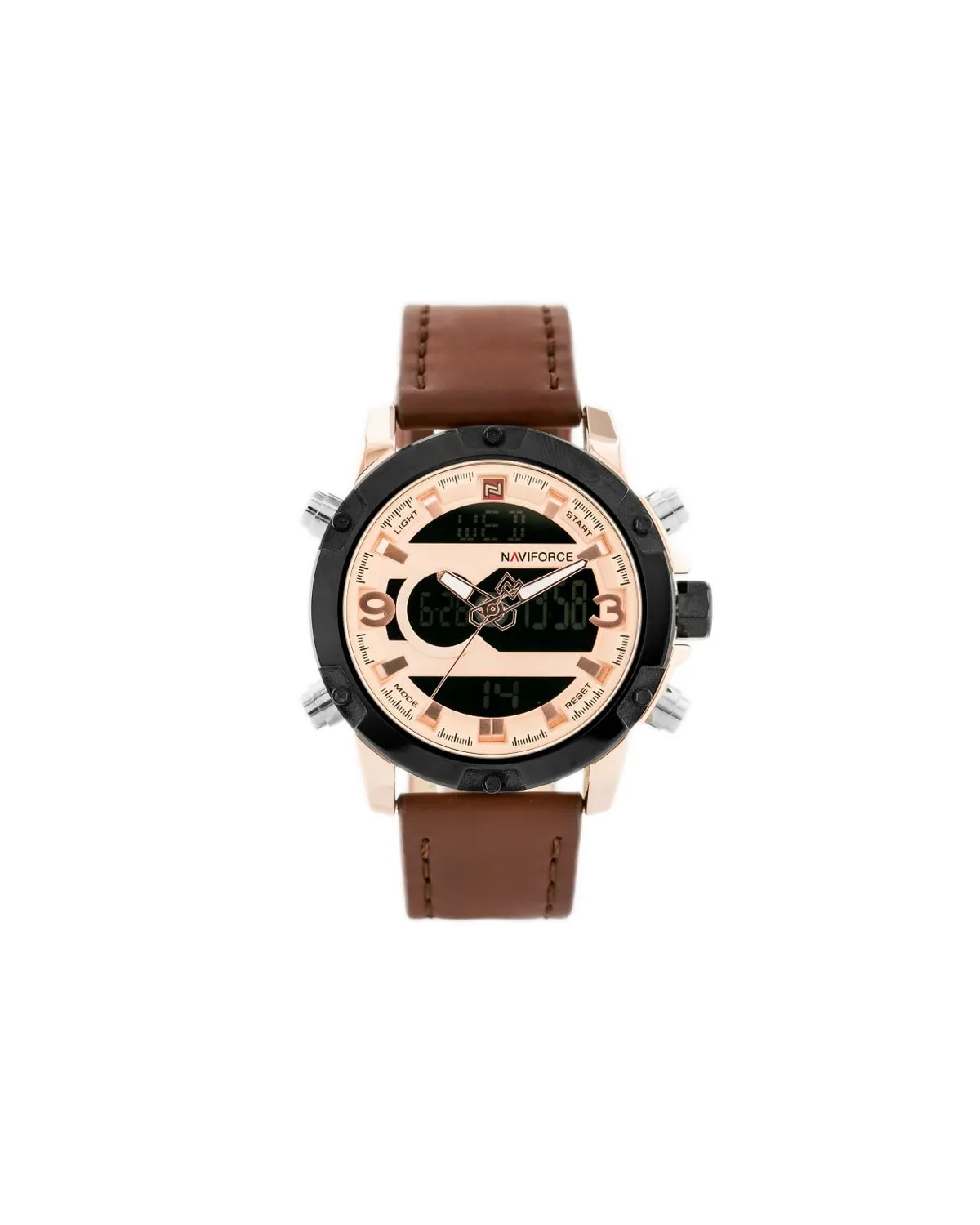 ZEGAREK MĘSKI NAVIFORCE - NF9097 (zn043e) - brown/rosegold ZEGAREK MĘSKI NAVIFORCE - NF9097 (zn043e) - brown/rosegold