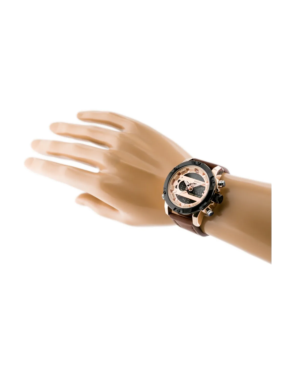 ZEGAREK MĘSKI NAVIFORCE - NF9097 (zn043e) - brown/rosegold ZEGAREK MĘSKI NAVIFORCE - NF9097 (zn043e) - brown/rosegold