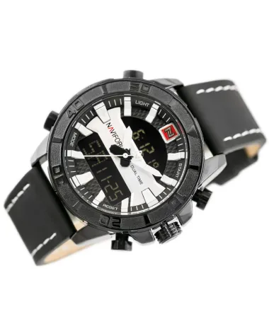 ZEGAREK MĘSKI NAVIFORCE - NF9114 (zn046a) - black/silver