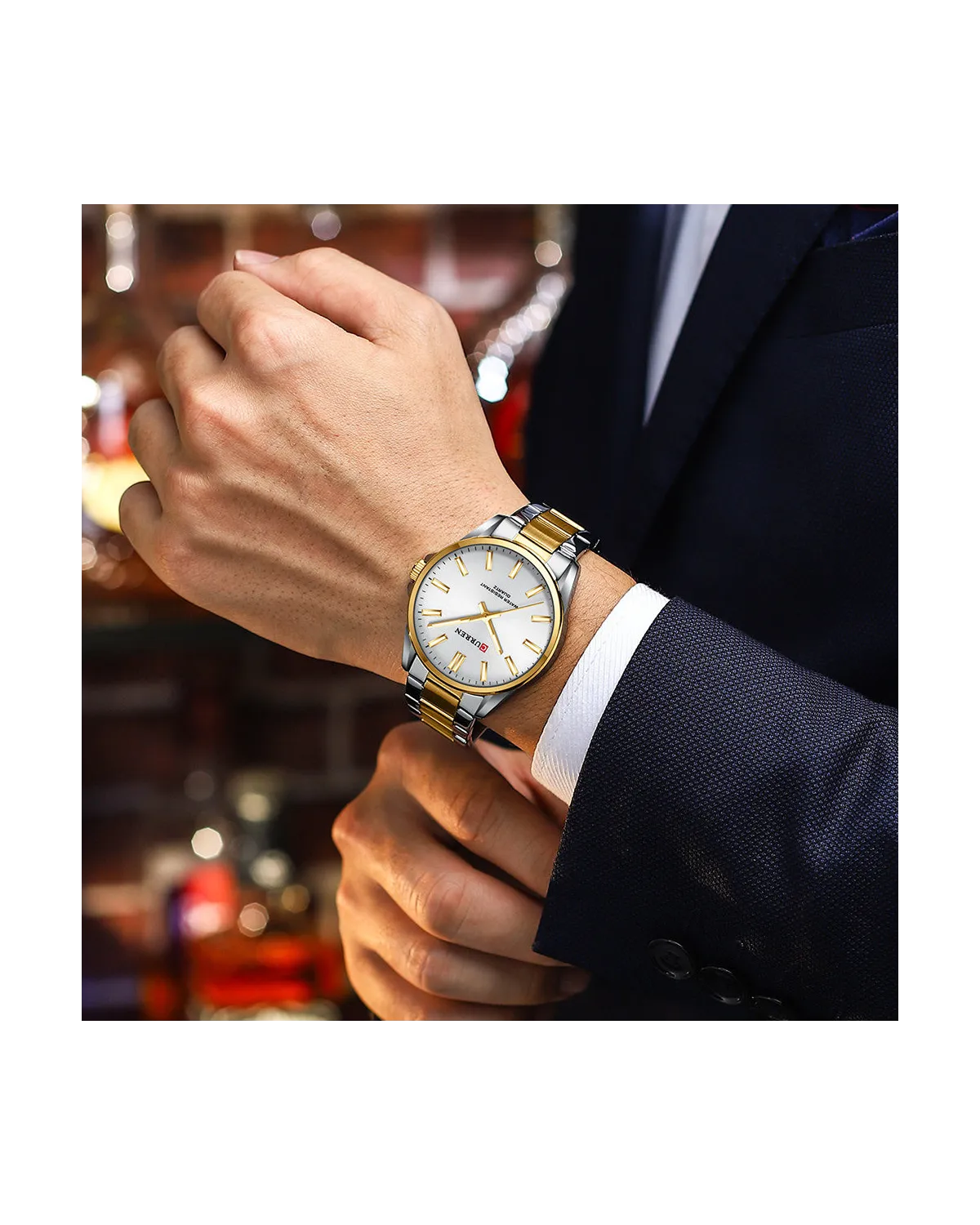 ZEGAREK MĘSKI CURREN 9090G (zc041a) + BOX