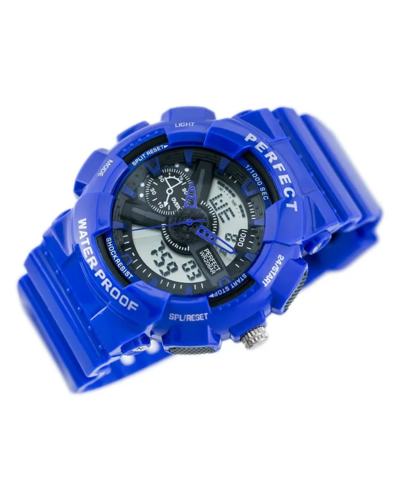 ZEGAREK MĘSKI PERFECT SHOCK (zp219e) - blue ZEGAREK MĘSKI PERFECT SHOCK (zp219e) - blue