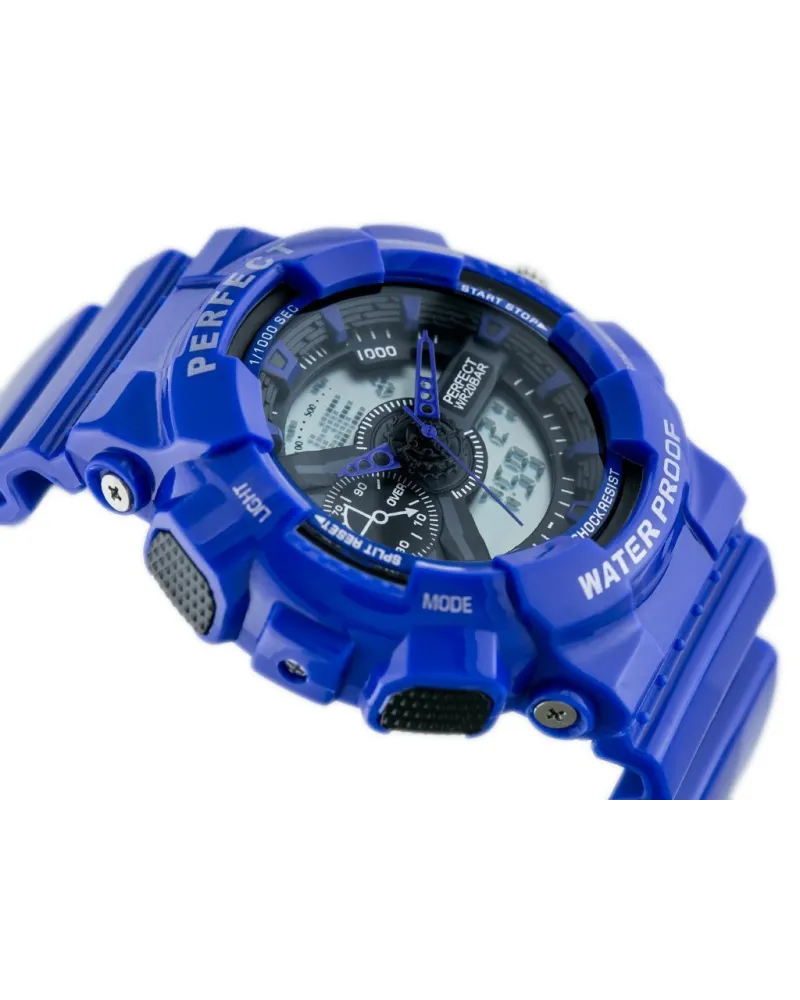 ZEGAREK MĘSKI PERFECT SHOCK (zp219e) - blue ZEGAREK MĘSKI PERFECT SHOCK (zp219e) - blue