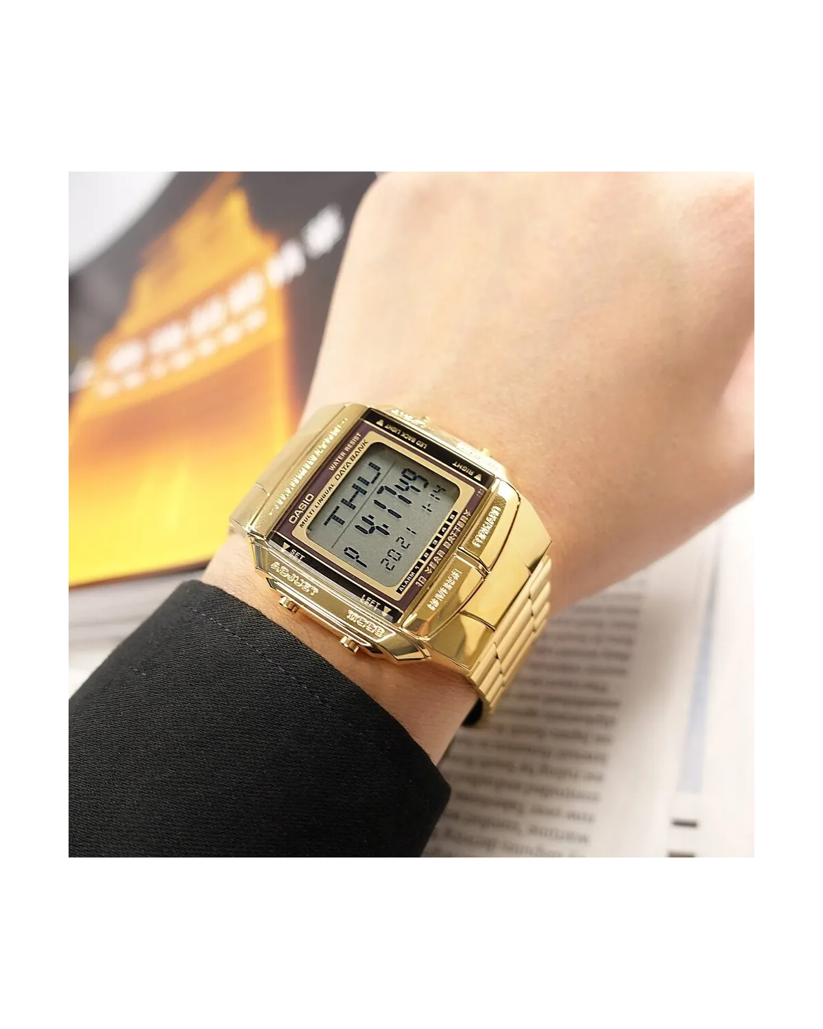 ZEGAREK MĘSKI CASIO DATABANK DB-360G-9ADF (zd161b) + BOX ZEGAREK MĘSKI CASIO DATABANK DB-360G-9ADF (zd161b) + BOX
