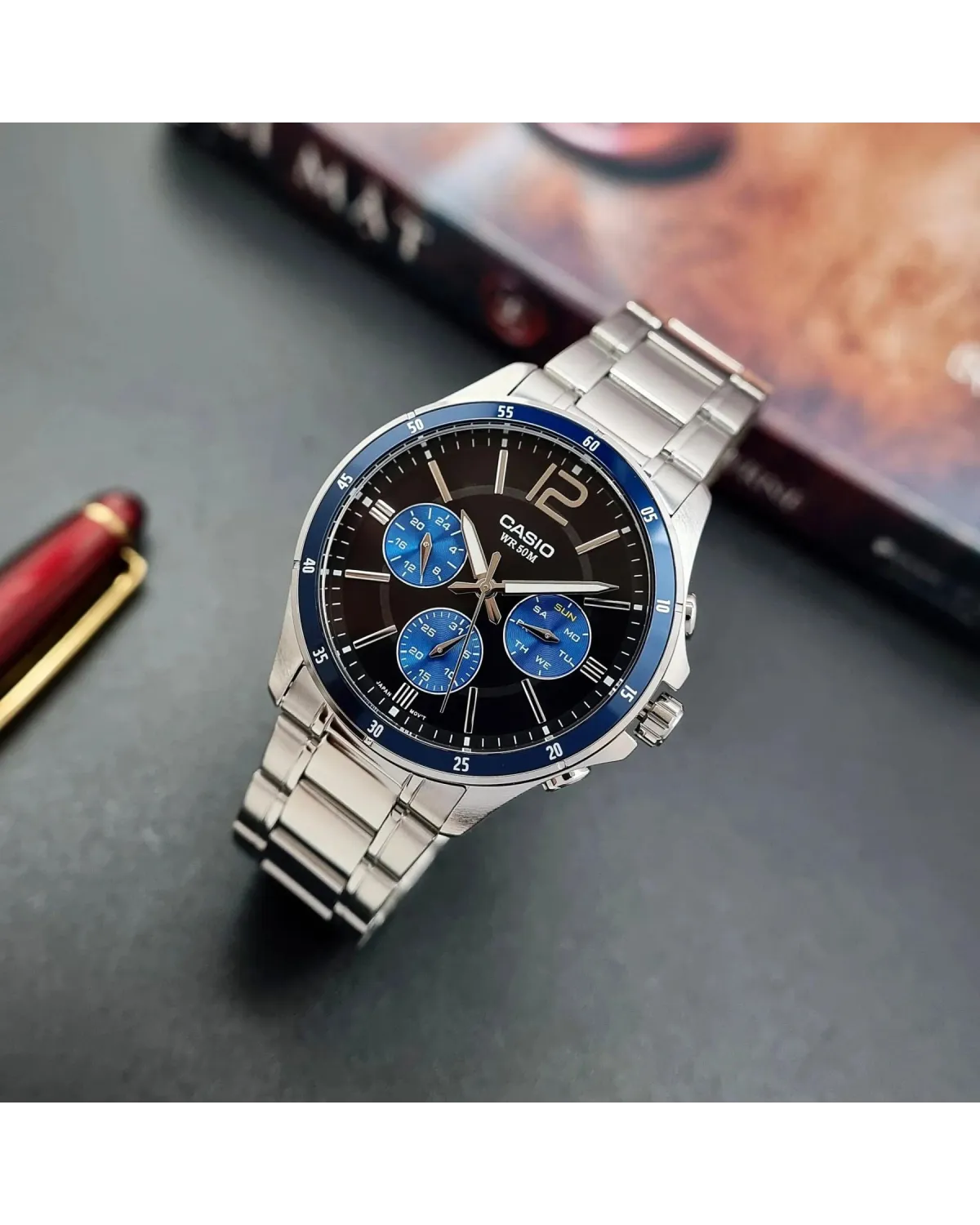 ZEGAREK MĘSKI CASIO MTP-1374D-2AV (zd063c) + BOX ZEGAREK MĘSKI CASIO MTP-1374D-2AV (zd063c) + BOX