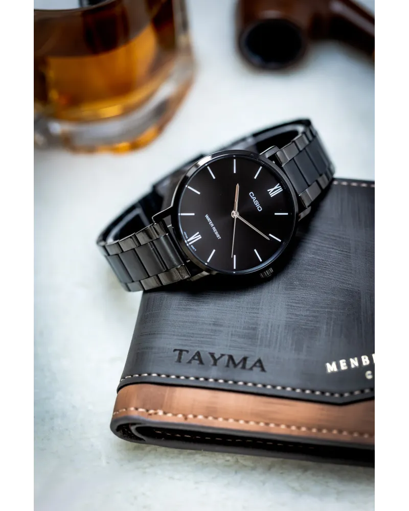 Zegarek Męski Casio MTP-VT01B-1B + BOX Zegarek Męski Casio MTP-VT01B-1B + BOX
